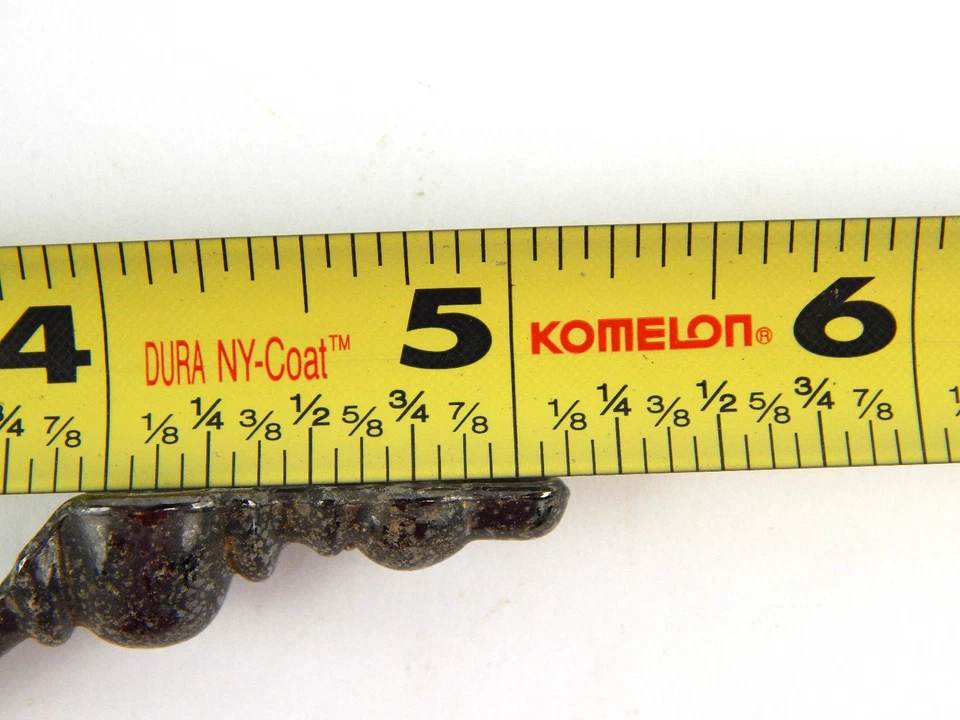 Juego de 4 tiradores/manijas de cajón vintage recuperados de 5" color níquel envejecido Foto 4 de 4