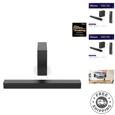Immersive 240W Sound Bar & Wireless Subwoofer - 6 EQ Modes for Ultimate Sound