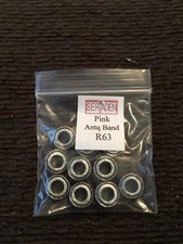 10- Pink Antique Band Charms for jewelry making