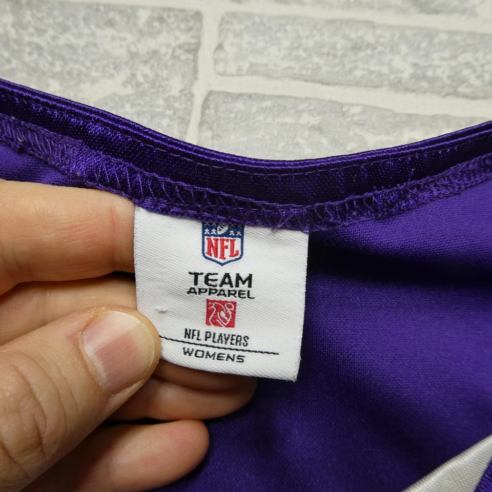 Camiseta deportiva Adrian Peterson para mujer grande Minnesota Vikings #28 corredor trasero Foto 3 de 4