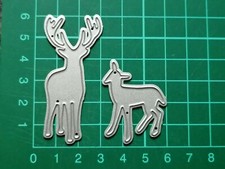Reindeer, Elk, Family Metal Die Cutter Mother & Baby Animal Cutting Die 