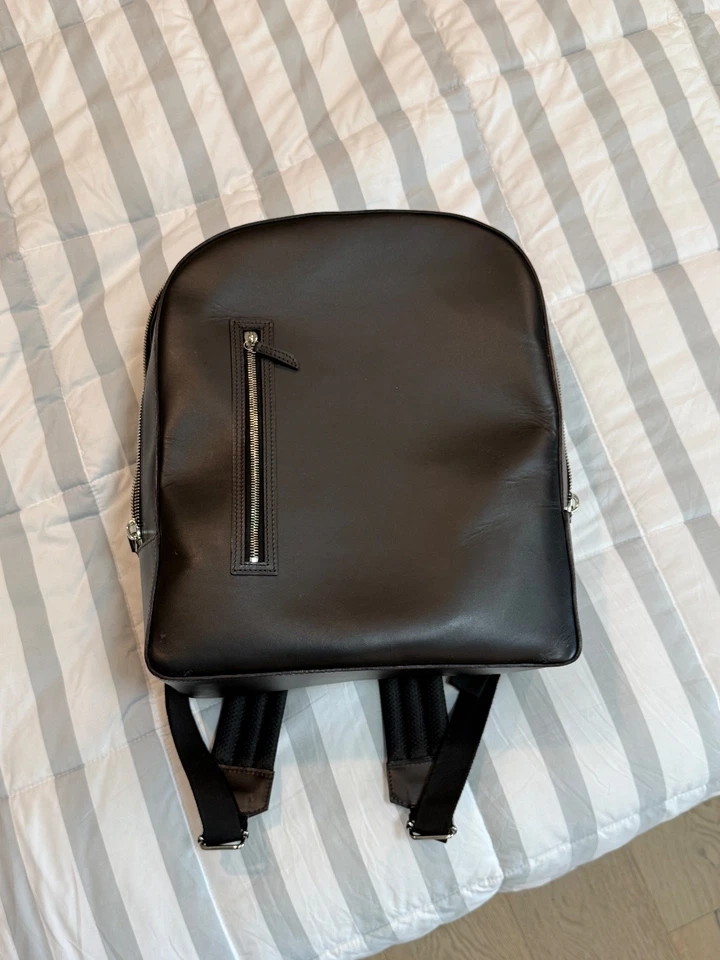 Carl Friedrik Luxury Backpack - Black Leather - Image 2 of 4