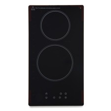 Montpellier PCER31T10 30cm Ceramic Domino Hob 2 Zone Touch 10 Min Timer