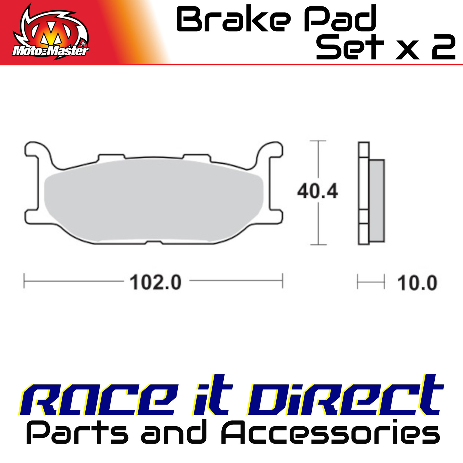 Brake Pads for YAMAHA XV 750 VIRAGO 1994-1997 Front Organic MotoMaster