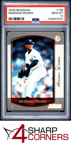 2000 BOWMAN #108 MARIANO RIVERA YANKEES HOF PSA 10