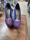 Women’s Stiletto Heels Rhinestone Colorful USA 6” Heel Size 10 By Alba EUC — photo 2