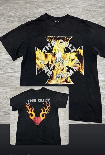 THE CULT original Concert Tour goth rock T shir 1980s vintage concert t-shirt, vintage, single stitch, B+ condition