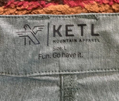 Pantalones Cortos KETL Mountain Apparel Para Hombres Grandes Gris Senderismo Gorpcore Exterior - Imagen 9 de 13