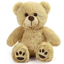 8'' Brown Teddy Bear Plush Stuffed Animal Soft Toy Gift for Baby Kids