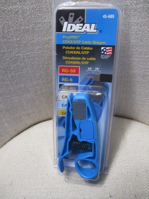 Ideal 45-605 PrepPRO COAX/UTP Cable Stripper New