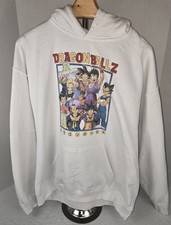 Dragon Ball Z White Sweatshirt, Size Large