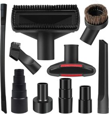 10PCS Universal Vacuum Attachments Kit Wet Dry Plastic Vacuum Hose Adapter 1-...