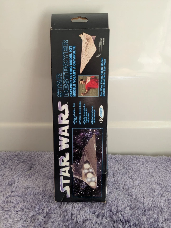 Star Wars Star Destroyer Catapult Flying Model Kit Estes West Wings Sealed Box - Image 2 of 4