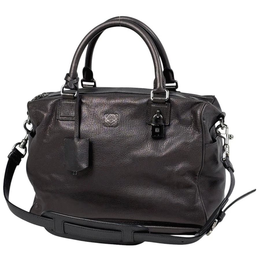 Loewe — Loewe Ami 2WAY Anagram Leather Brown Shoulder Bag #BS1443