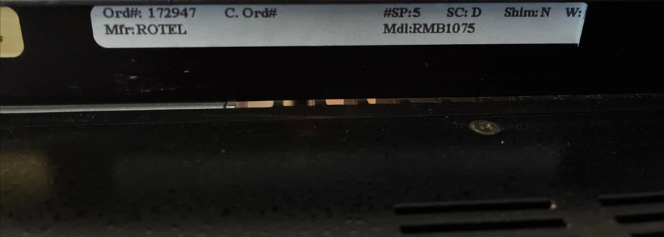 Amplificador de potencia de 5 canales Rotel RMB 1075 THX Foto 4 de 4