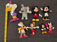 Disney Figures/Cake Toppers Lot Mickey Minnie Dumbo Etc. Figurines