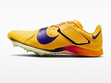 Nike Long Jump Elite Citron Pulse Indigo Burst Yellow Men's Size 10 FZ9326-800