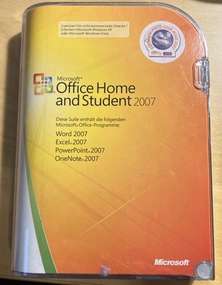 Microsoft Office Home and Student 2007 | Original CD + Lizenzschlüssel
