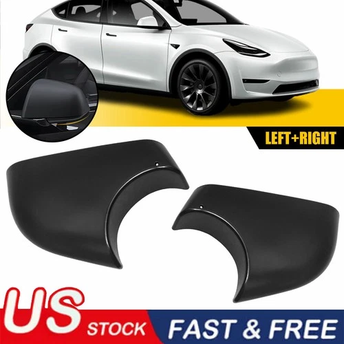 2x Left & Right Door Wing Mirror Cover Lower Holder For Tesla Model Y 2020-2023