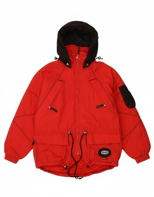 CMP Herren Windbreaker Jacke mit Kapuze UK 40 Large Rot Polyester BM37