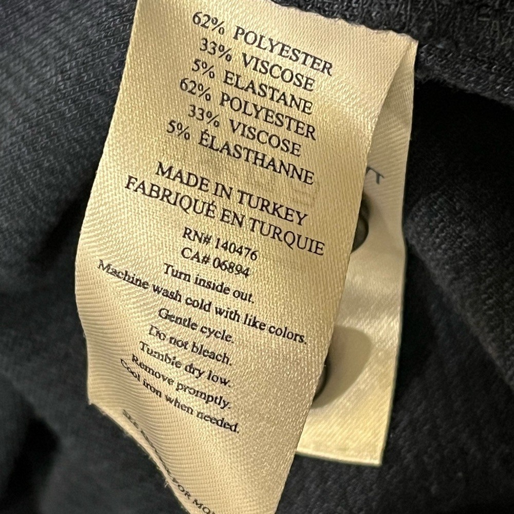 Faherty Navy Blue Performance Soft Button Up Long… - image 3