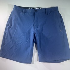 HURLEY Men's Chino Hybrid Walk-shorts, Slate Blue, Size 36W, NWOT