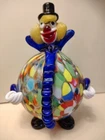 Vintage Murano Hand Blown Art Glass Clown Figurine