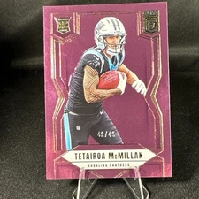 2025 Panini Donruss Elite Tetairoa McMillan Purple Rookie Panthers /49 ssp