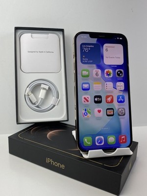 Apple iPhone 12 Pro Max A2342 128GB Gold Clean ESN Unlocked 96% battery health
