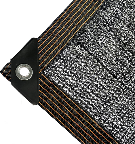 50% Black Shade Cloth, 14 X 20 FT Durable Mesh Tarp with Grommets, Garden Sunblo - Picture 2 of 12