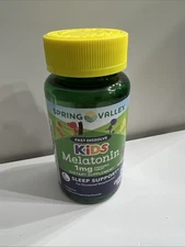 Spring Valley Kids Melatonin Vegetarian Natural Grape, 1 mg, 60 Count - Exp 9/25
