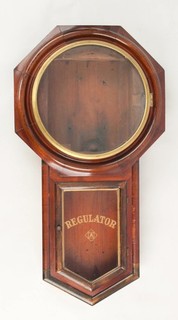 Ansonia Regulator A clock case only @ 1890 Original Walnut Good