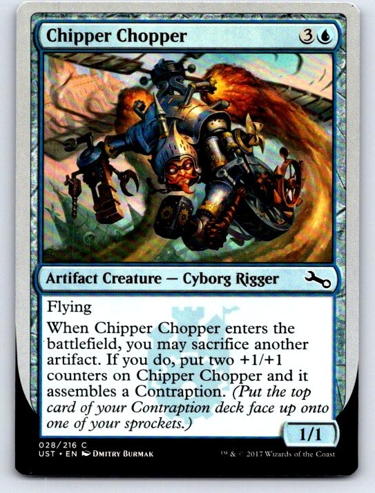 Chipper Chopper 28 Common Unstable Magic: The Gathering Lightly Played