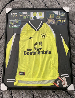 BVB Borussia Dortmund 1995/1996 Trikot Nike Original NEU XL Jersey 95/96 Rahmen