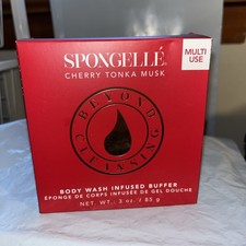 SPONGELLE CHERRY TONKA MUSK MULTI-USE Body Wash Infused Buffer 3 Oz New In Box