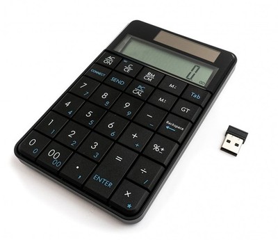 SYSTEM-S Numpad Taschenrechner 2 in 1 Solar Tastatur Ziffernblock mit USB