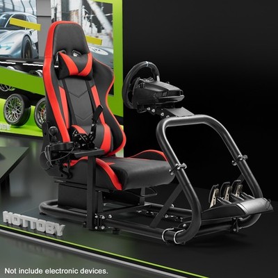 Hottoby Rennsimulator Cockpit Radständer Mit Sitz Passform Logitech G920 G923