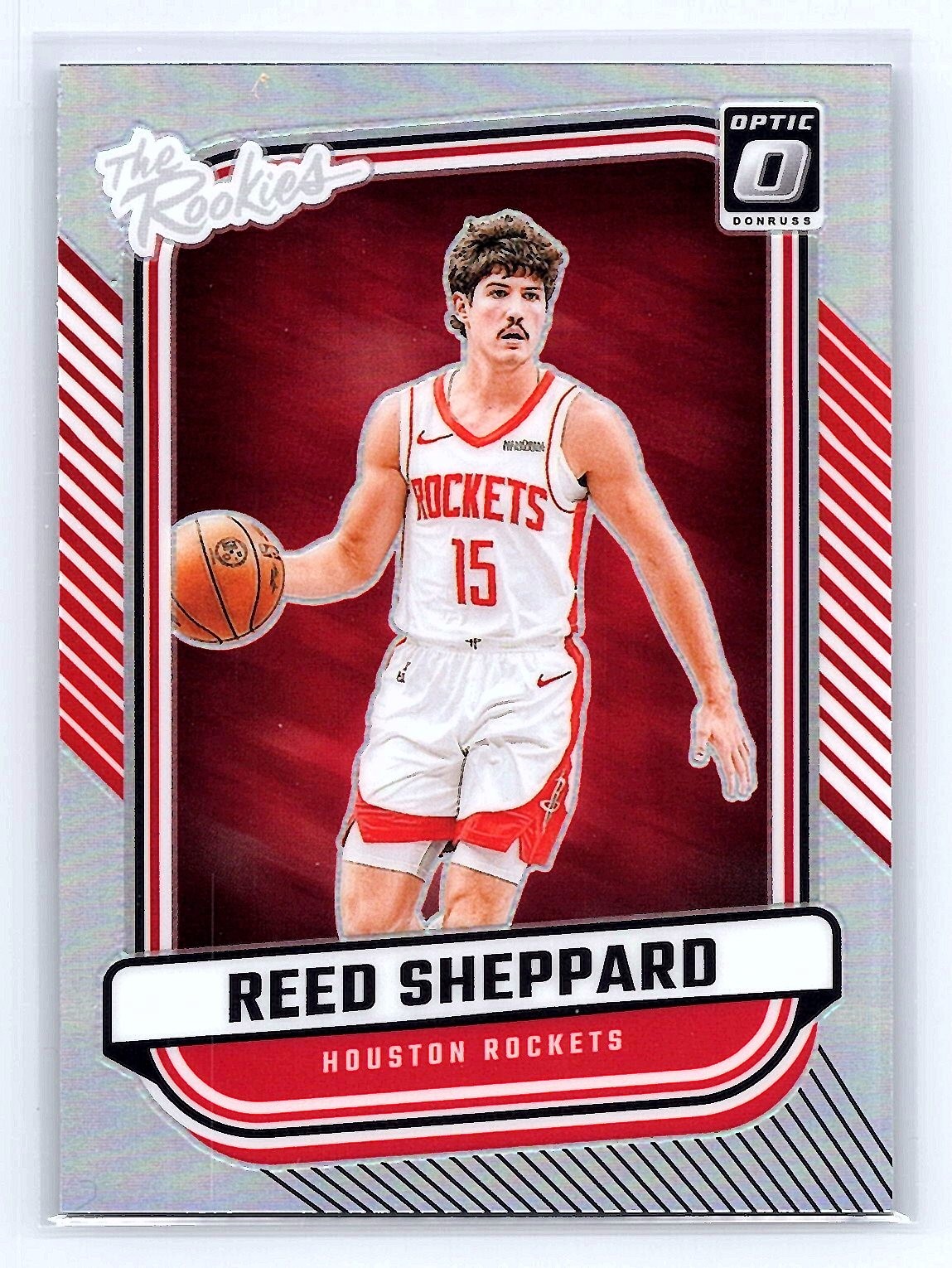 Reed Sheppard 2024-25 Donruss Optic #3 The Rookies Holo