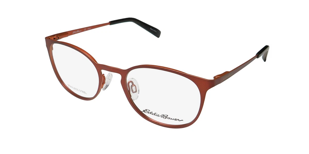 Eddie Bauer Eb32021 Br Brown Authentic Eyeglasses 54-18-140 Eddie Bauer Metal Eyeglass Frames for sale | eBay main image 4