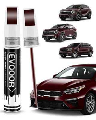 Kia Touch Up Paint 2in1 for Chips and Nicks Repair  Dawning Red
