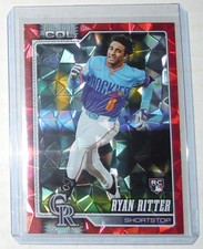 Ryan Ritter 2026 Topps Series 1 Red Diamante Foil Rookie RC 5/5