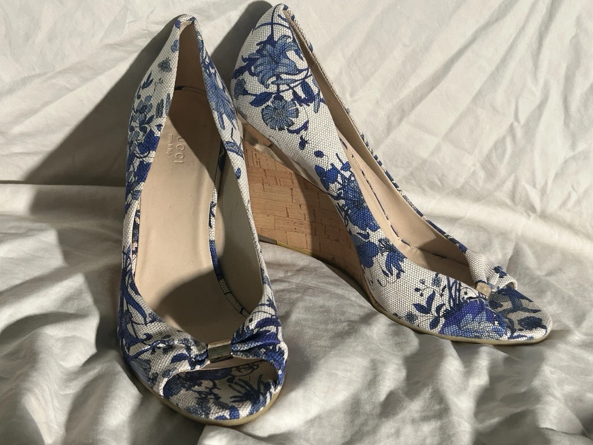 Gucci Wedge Floral Heels for Women for sale | eBay