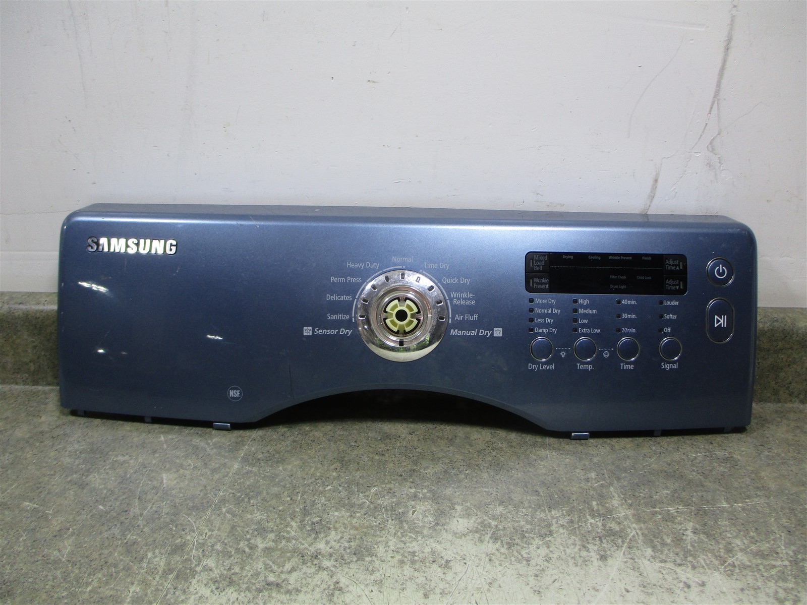 Samsung Dryer Control Panel Deep Scratches Part # Dc97-16063D