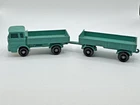 VINTAGE MATCHBOX LESNEY MERCEDES TRUCK AND TRAILER NO.1 NO.2 MADE IN ENGLAND