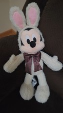 Disney Store 2024 Easter Mickey Mouse Bunny Plush 18" Corduroy Suit