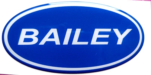 BAILEY Resin Domed sticker 120mm x 60mm