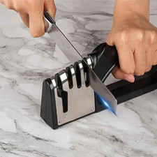 Kitchen 4 Segment Knife Sharpener Multifunctional Portable Non-slip Base Knife S