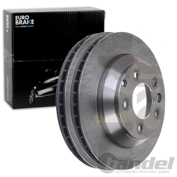 2X Eurobrake Bremsscheiben 330Mm BelÜFtet Hinten Passend FÜR Audi Q7 Porsche-image