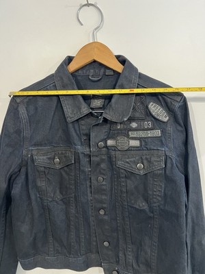 Harley-Davidson Black Denim Jacket Woman s XL