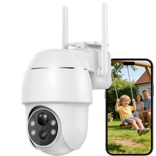 2K3MP Überwachungskamera Aussen Akku Kabellose mit Nachtsicht 5200mA Akku